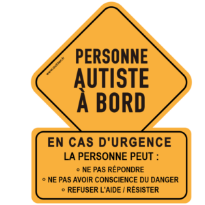 ÉCLIPSE | Autiste à Bord - Autocollant de vitre Magnétique